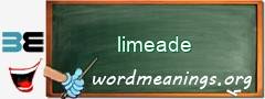 WordMeaning blackboard for limeade